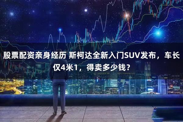 股票配资亲身经历 斯柯达全新入门SUV发布，车长仅4米1，得卖多少钱？
